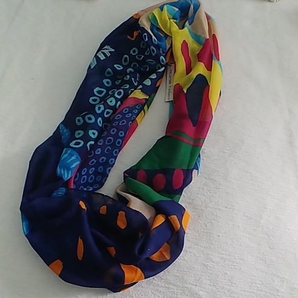 Colorful Airy Infinity Scarf - Picture 3 of 5